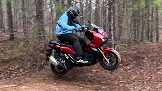 Honda ADV 150 Test Ride Trails and Jumps