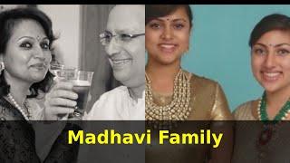 Actress Madhavi Family Then n now with Husband and 3 daughters