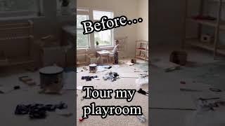 Montessori Playroom Tour See what’s in my playroom #shorts