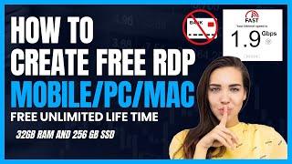 How to Create Free RDP In MobilePc For Unlimited  MobilePc RDP Free Create 2023