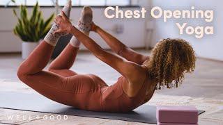 20 Minute Yoga Flow To Open Your Chest and Relieve Shoulder Tension  Good Moves  Well+Good