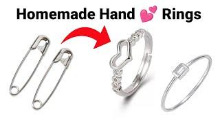 Safety Pin Ring IdeaHow to make RingHandmade RingDIY RingCouple Love RingsMakeRinghomemadering