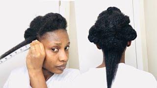 Length Check on Natural Hair  My First Official Hair Length check