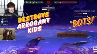 Sykkuno & Valkyrae Destroys Arrogant Kids Who Called them BOTS ft. Foolish Tina & Ellum