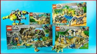 ALL LEGO JURASSIC WORLD COMPILATION 2019 Unboxing Speed Build