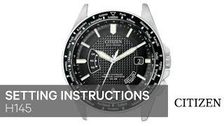 Citizen Watch Setting Instruction — H145