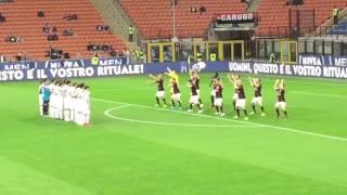 AC Milan perform the Haka