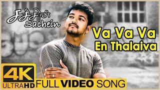 Va Va Va En Thalaiva Full Video Song 4K  Sachien Tamil Movie  Vijay  Genelia  Devi Sri Prasad