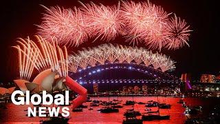 New Years 2022 Sydney Australia puts on spectacular fireworks show