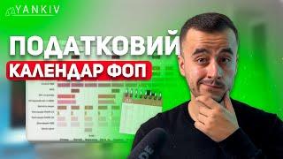 Податковий календар ФОП всі групи + загальна система