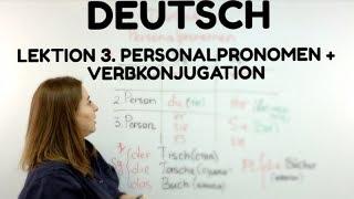 НЕМЕЦКИЙ. УРОК 3. Личные местоимения. Спряжение глаголов в немецком #немецкий #englifetv #deutsch