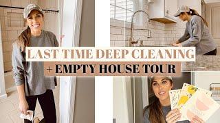 DEEP CLEAN WITH ME BEFORE WE MOVE OUT + empty house tour