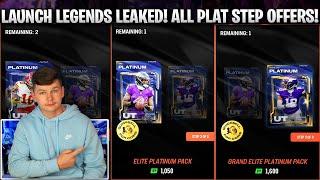 LAUNCH LEGENDS LEAKED OPENING ALL 3 PLATINUM PACK STEP OFFERS IN MADDEN 25