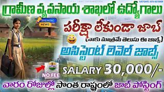 రాత పరీక్ష లేకుండా 30000- జీతంతో అసిస్టెంట్ జాబ్స్  KVK Recruitment 2024  Govt Jobs  Job Search