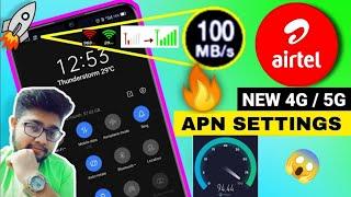 Airtel APN Settings 4g5g 2024  Airtel Network Problem Solution  Airtel Internet Not Working Net 