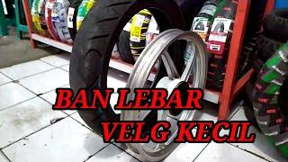 Ban lebar velg kecil