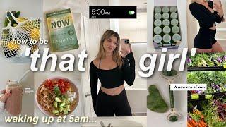 becoming THAT GIRL  for the day 5AM routine productive habits health & mental care