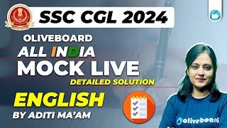 Oliveboard 13-14 July SSC CGL Live Mock Test With Solutions  SSC CGL 2024 English Live Mock Test