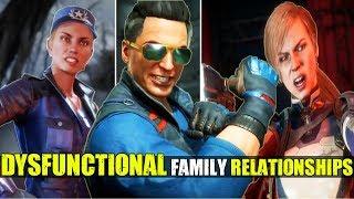 MK 11 - Awkward Family Relationship Intro Dialogues  Cassie  Johnny Cage  Sonya Blade 