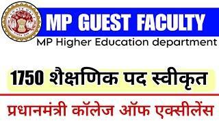 MP Guest Faculty Bharti New Update  मप्र अतिथि विद्वान भर्ती 2024