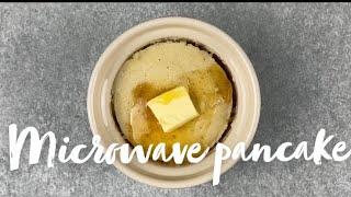 How to make a microwave pancake.
