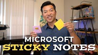 Use Microsoft Sticky Notes for simple reminders