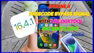 IPHONE X 16.4.1 PASSCODE BYPASS SIGNAL BY UNLOCKTOOLNO BOOTLOOP