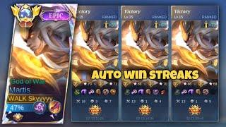 TUTORIAL HOW TO PLAY MARTIS BEST BUILD EMBLEM AND ROTATION  Auto Win Streaks  MLBB