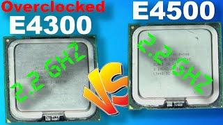 Overclocking a 1.8 to 2.2 vs a stock 2.2 Core 2 Duo.  Just a quick comparison.