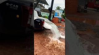 Rain Made Swimming Pool in my Car  #shorts #isuzu #monsoon #jogfalls #jungle