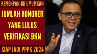 KEMENPAN-RB UMUMKAN JUMLAH HONORER YANG TERVERIFIKASI BKN.