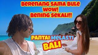 PANTAI MELASTI BALI  BULE POLANDIA  THE CHARM OF MELASTI BEACH BALI