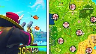 Shoot a Clay Pigeon at different locations All Locations Fortnite Week 3 Challenges