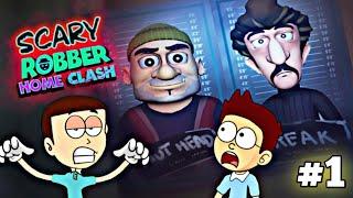 Scary Robber Home Clash Android Game - part 1  Shiva and Kanzo Gameplay