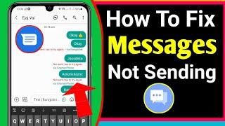 How To Fix Message Not Sent Tap To Try Again  Error on Android  Messages Sending Problem Solved