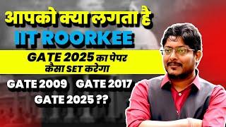 आपको क्या लगता है  IIT Roorkee  गेट 2025 का पेपर कैसा set करेगा ?? #gate2025 #gateexam #gateacademy