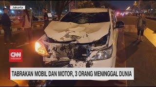 Tabrakan Mobil dan Motor 3 Orang Meninggal Dunia