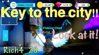 Key to the City Look at it #fishingsimulatorroblox #rich4_20 #roblox