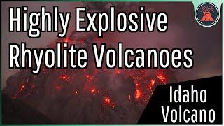 Idahos Highly Explosive Rhyolite Volcanoes 1000 Foot High Lava Domes