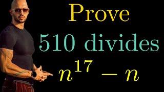 Andrew Tate solves Math Olympiads Problem number theory  Level 3