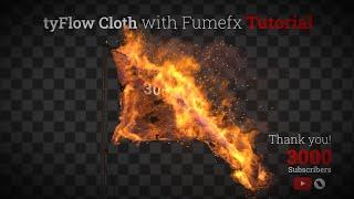 tyFlow Cloth with FumeFx Tutorial  TEASER