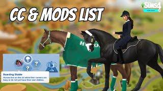 Sims 4 Horse Ranch CC List  english riding edition