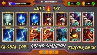 Lets Try Global Top 1 Grand Champion Player Deck Castle Crush