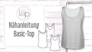 Nähanleitung lillesol Basic Top - ein ganz einfaches ärmelloses Sommertop nähen