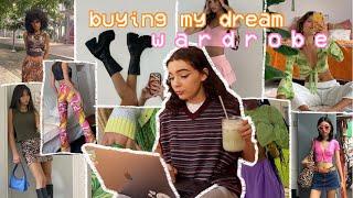 BUYING MY DREAM WARDROBE so i can live out my PINTEREST INSPIRED OUTFIT DREAMS online shop with me