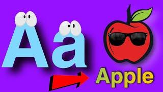 A for Apple B for Ball C for Cat - Two Words with Phonics Sound ABC song for kids #abcd #viralvideo