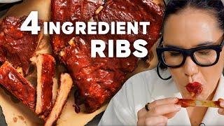 My EASIEST KOREAN Pork Ribs Ever Just 4 Ingredients  Marions Kitchen