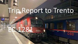 TRIP REPORT  EC 1281  München to Trento  EC 1281  DBÖBBTrenitalia  1st class