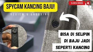 REVIEW SPYCAM  KAMERA MINI MODEL KANCING BAJU