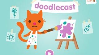 Sago Mini Doodlecast Part 1 - Best iPad app demo for kids - Ellie